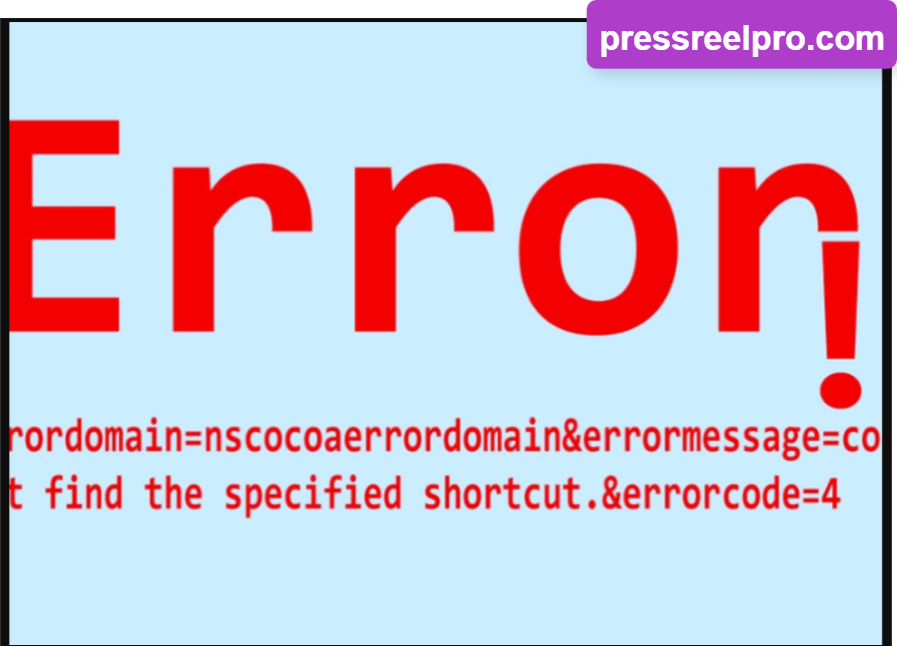 NSCocoaErrorDomain Error